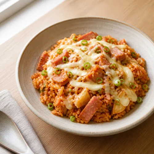 レイモン・キムのコンビニ食材で作るスパムキムチチャーハン