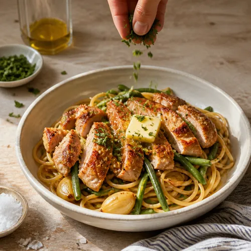 チキン照り焼きパスタ