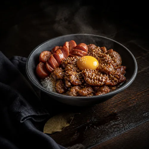 甘辛豚肩ロースのっけご飯