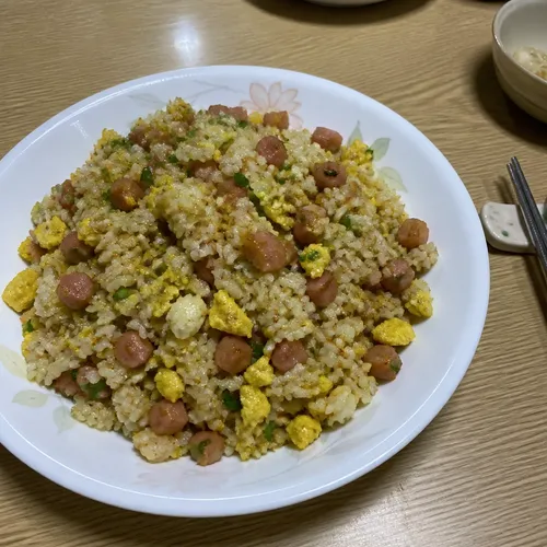 簡単スパム卵チャーハン