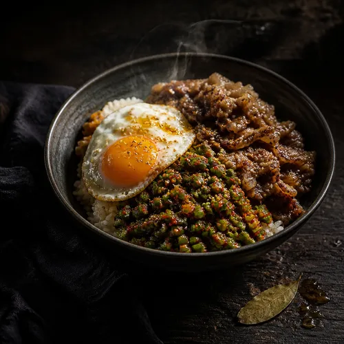 シャキシャキ食感が絶品！ニンニクの芽のビビンバ