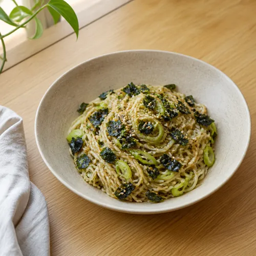 ダイエット エゴマ油 冷製そば風麺