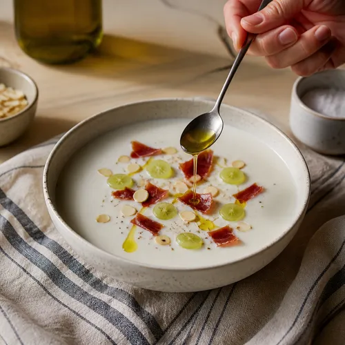 スペイン風冷たいガーリックスープ、アホ・ブランコ（Ajo Blanco）
