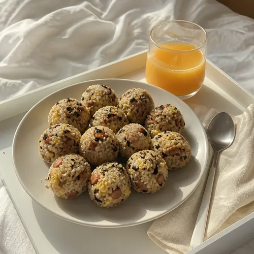 中毒性抜群！スパムと卵のおにぎり