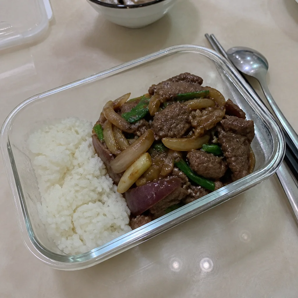 モンゴリアンビーフ ミールプレップ