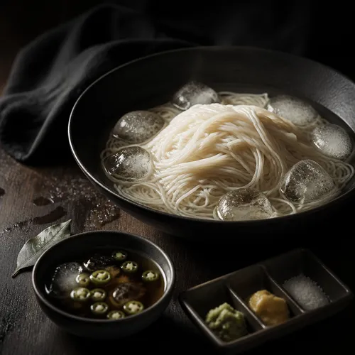 夏の絶品 チェファジョンの冷やし麺つゆそうめん