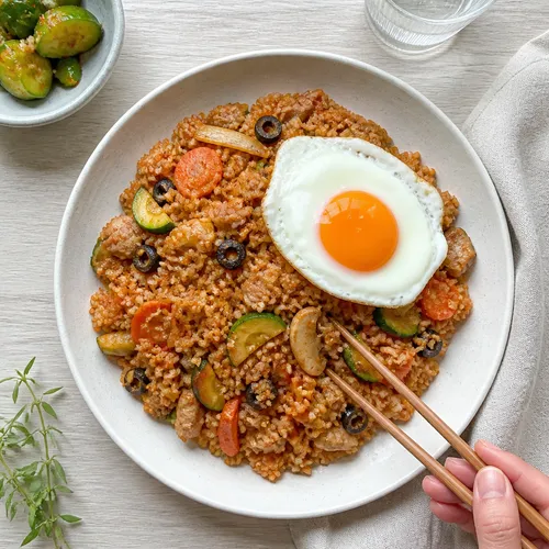中華風炒飯のミールプレップ