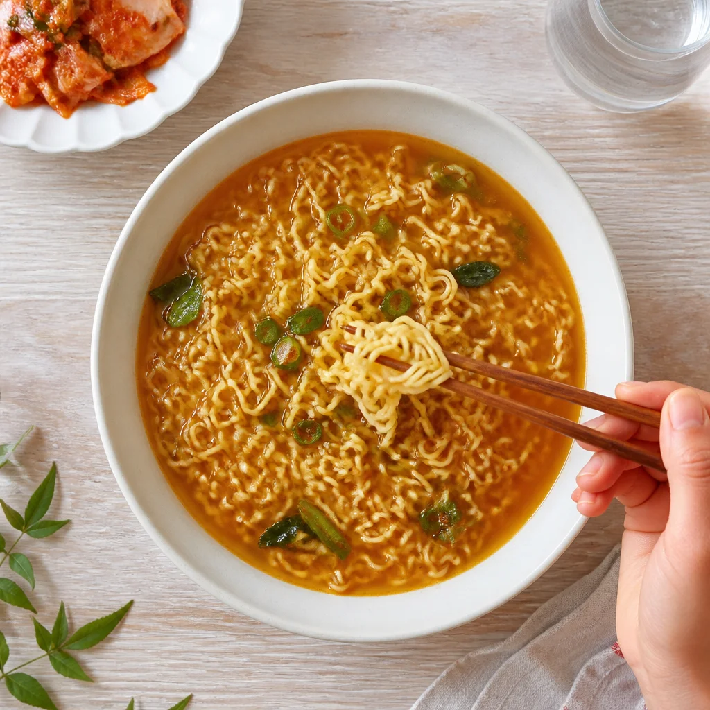 インスタントラーメンの黄金の水加減
