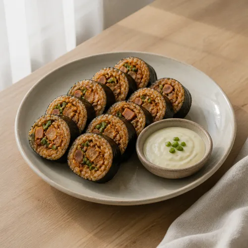 매콤한 중독성 있는 스팸땡초김밥