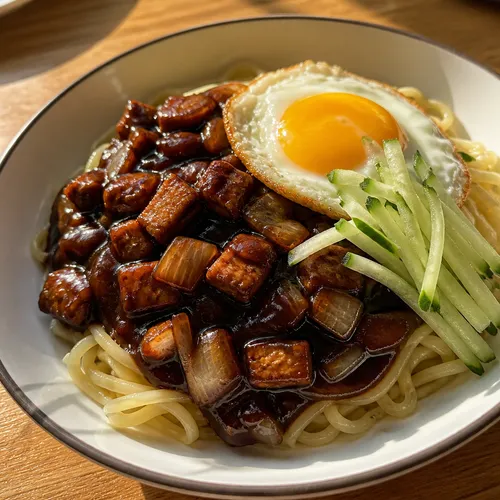 ヨ・ギョンオクシェフの韓国豚肉ジャージャー麺