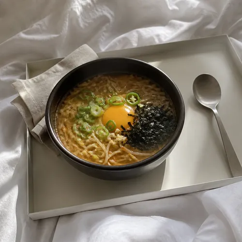 超簡単 豆もやしのスープご飯