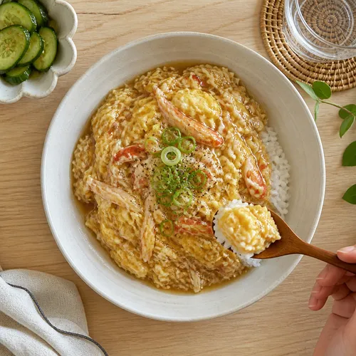 イ・ヨンボクシェフのカニカマ卵丼(天津飯)