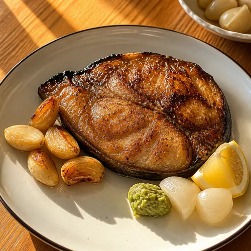 メロの醤油焼き