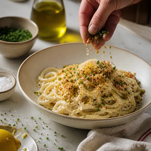 イタリアンシェフ ファブリの玉ねぎクリームパスタ