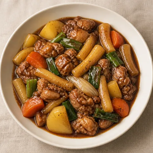 もちもち太い春雨の鶏肉煮込み