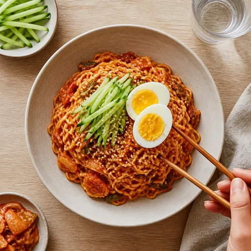 お店より美味しい黄金レシピ キムチビビンククス