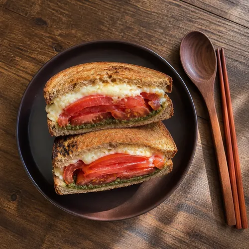 完熟トマトのマリネサンドイッチ
