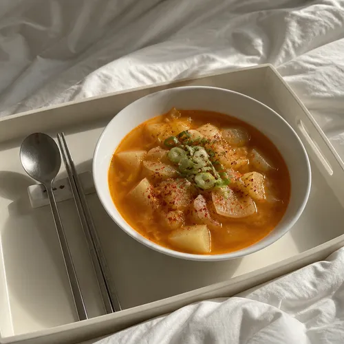10分でできるピリ辛じゃがいもスープ