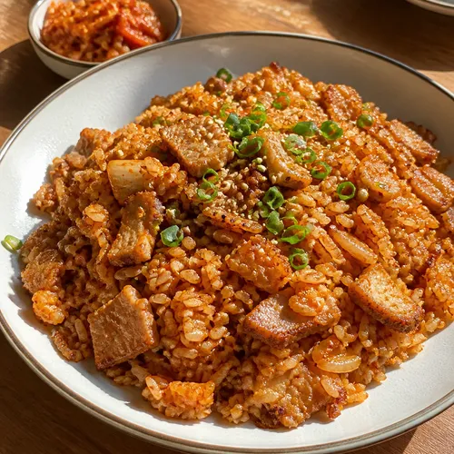 焼肉店店主秘伝のサムギョプサルキムチチャーハン