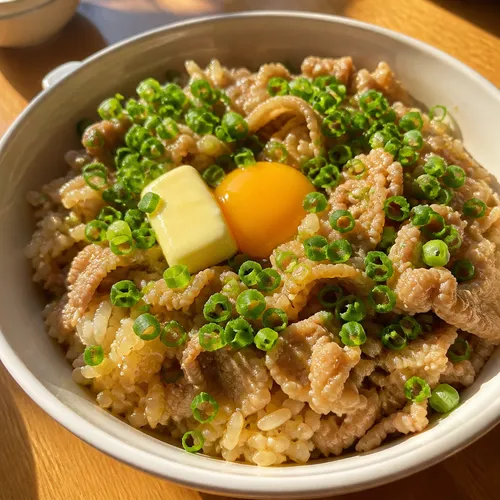 豚バラ薄切り肉の鍋ご飯