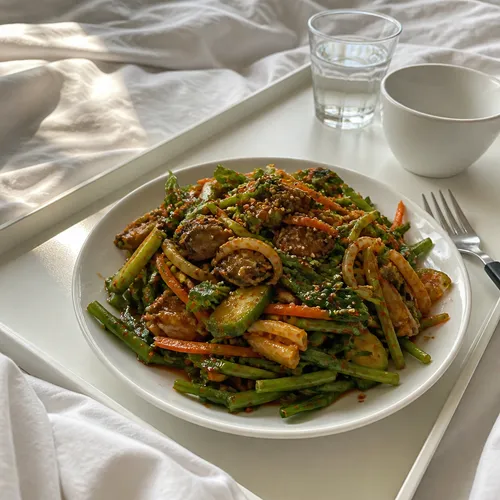 ピリ辛甘酢で食欲そそるセリの和え物
