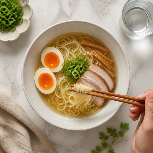 深い旨味の正統派塩ラーメン