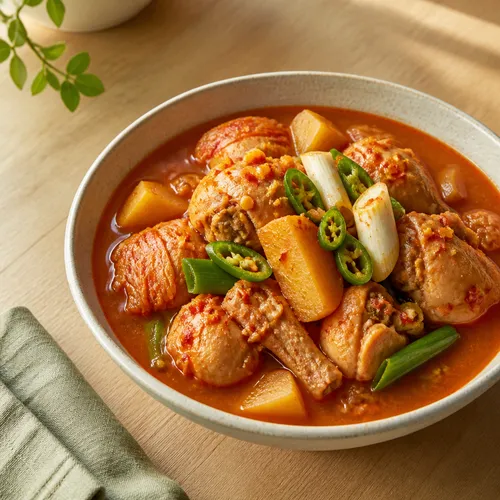 絶品鶏肉の辛味煮込み