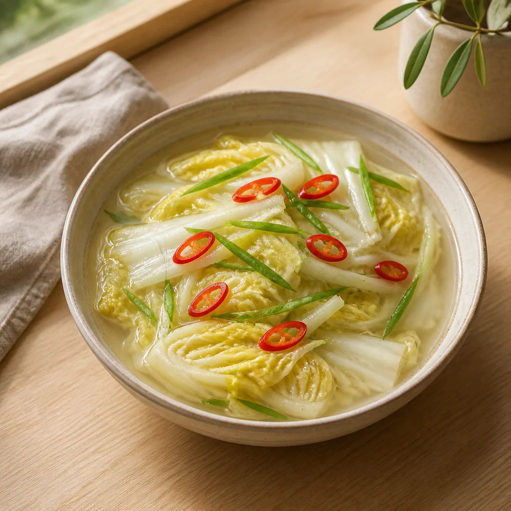 さっぱり甘い白菜の水キムチ