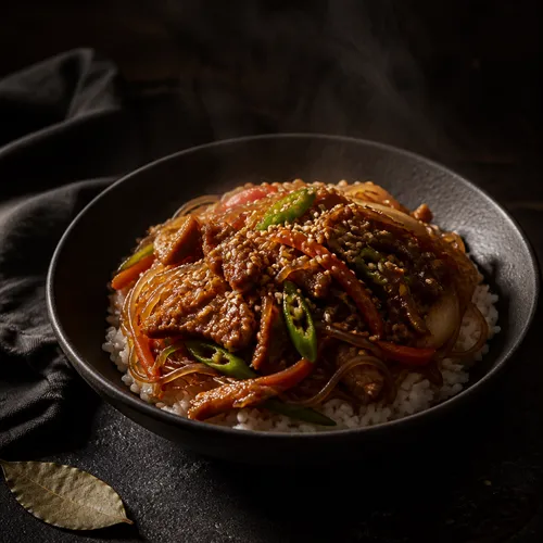 超簡単5分チャプチェご飯