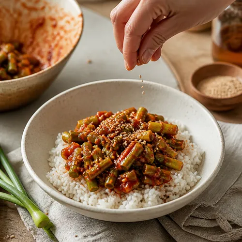 마늘쫑비빔밥