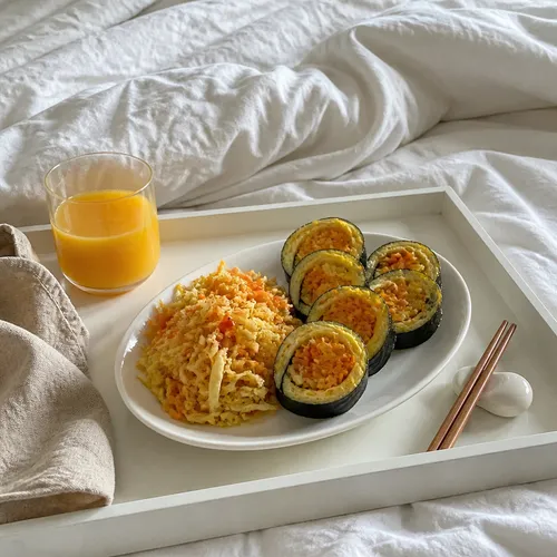 キャベツとにんじんのラペとダイエットキムパプ