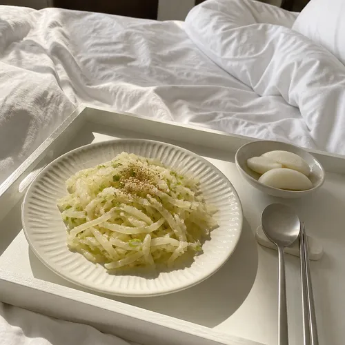 崩れない大根ナムルの炒め物