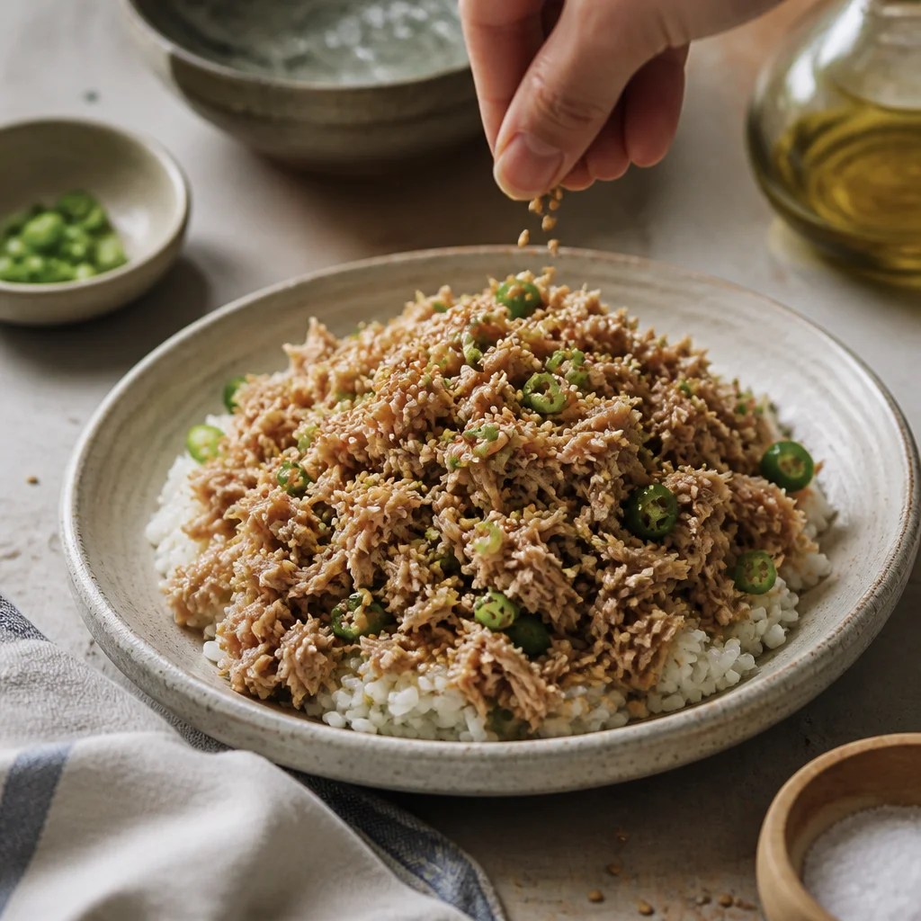 超簡単!ツナ缶の和えご飯