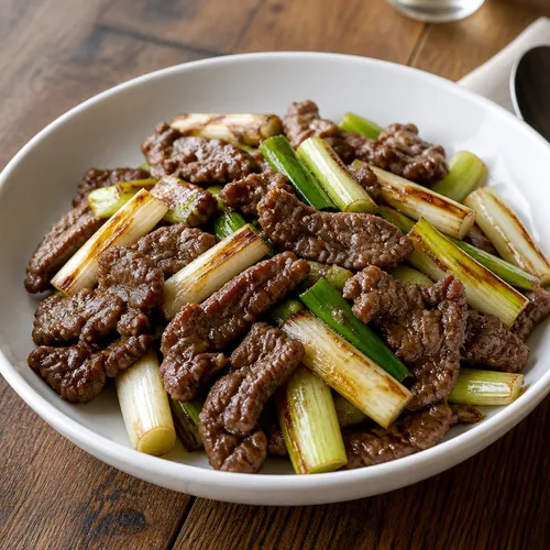 イ・ヘジョンの長ねぎと牛肉炒め