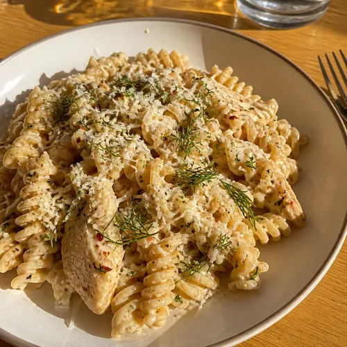とろっとしたダイエットヨーグルトクリームパスタ