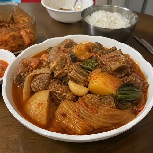 감자탕과 묵은지 뼈찜