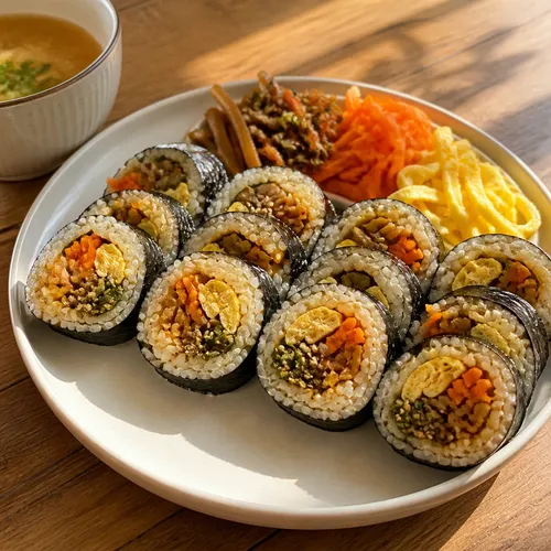 低糖米で作るヘルシーなメンチュキムパプ