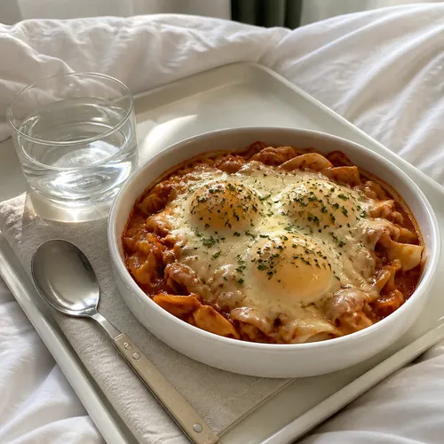 떡볶이맛 에그 그라탕